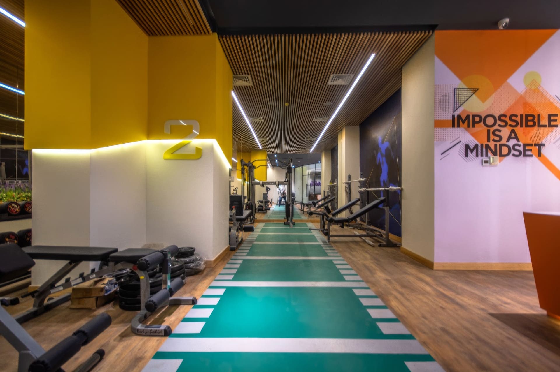 Metro Twin Towers Lobby Gym Area